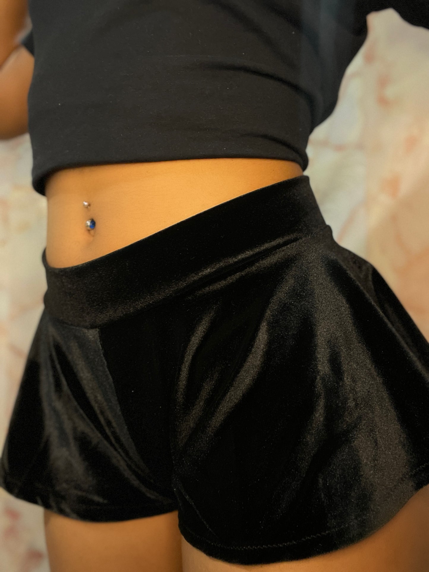 Black Velvet shorties
