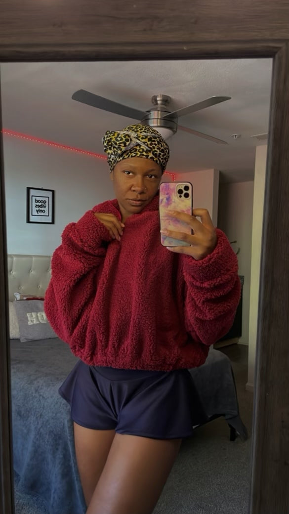 The Teddy Cropped Zipped Sweater (Available in 4 colors)