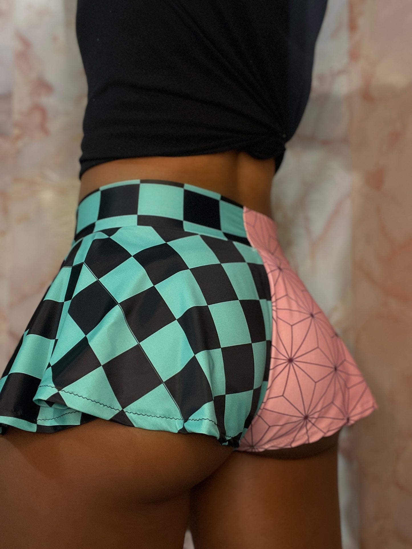 Sibling Love Duo–Inspired Shorties | Anime Lounge Shorts for Women