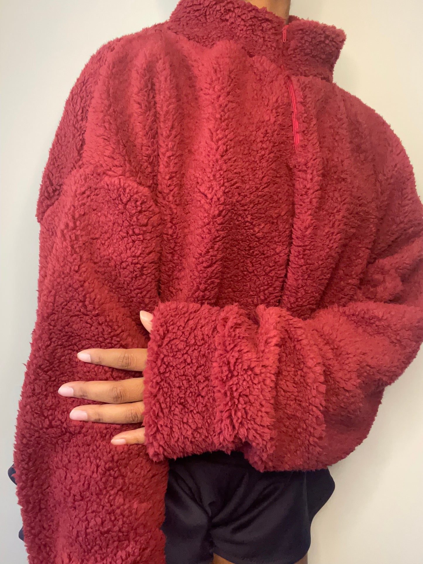 The Teddy Cropped Zipped Sweater (Available in 4 colors)
