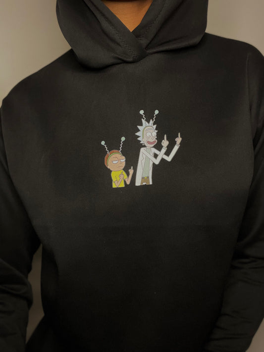 “World peace” Rick & Morty Cropped Hoodie