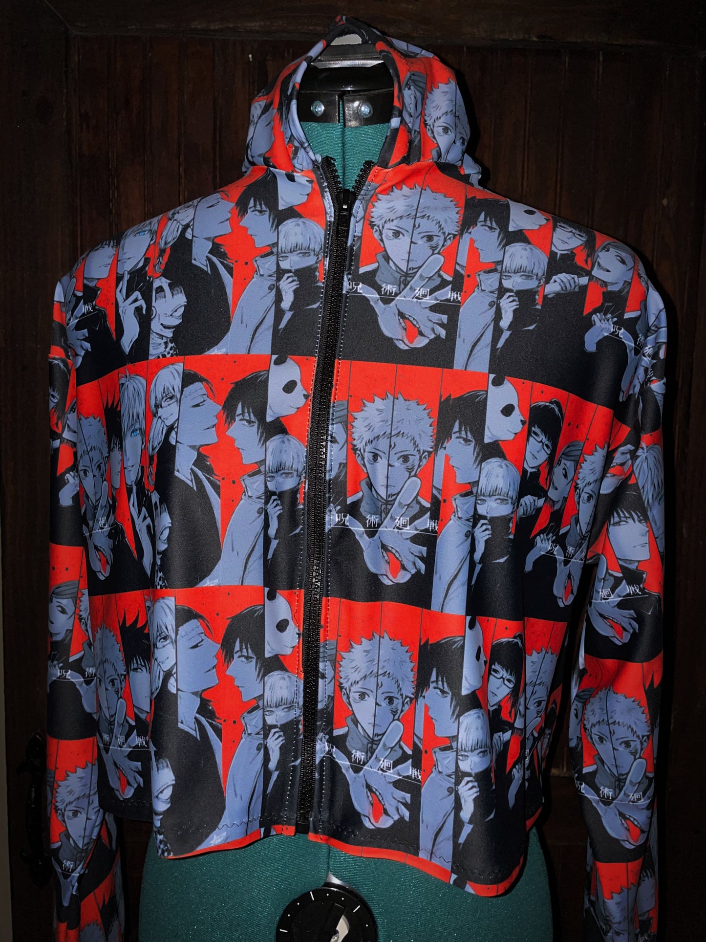 JJK inspired Zipped Cropped Jacket