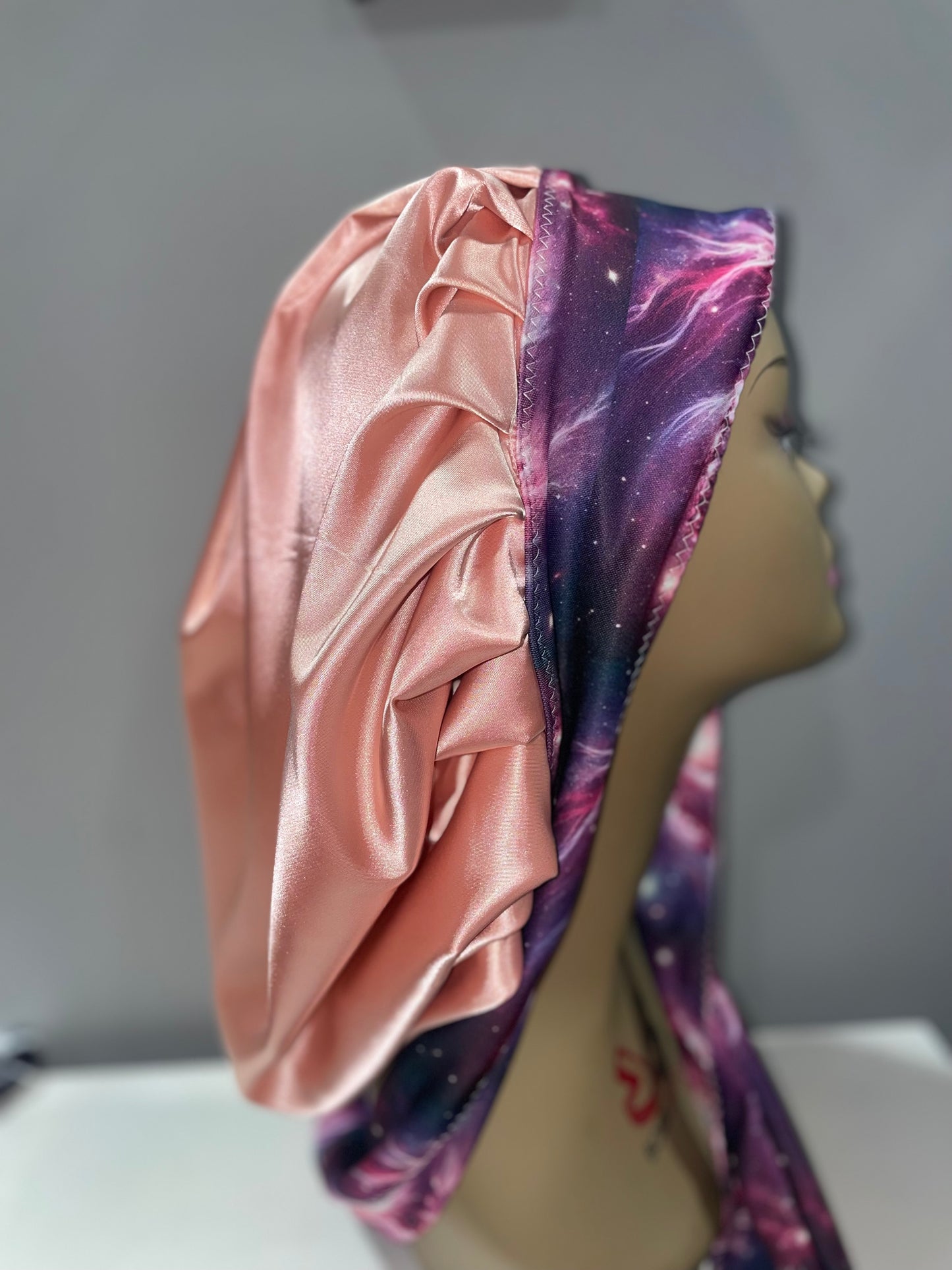 “Create Your Own” G’Bonnet| JUMBO sized, Reversible, long stretchy strings, NO ELASTIC