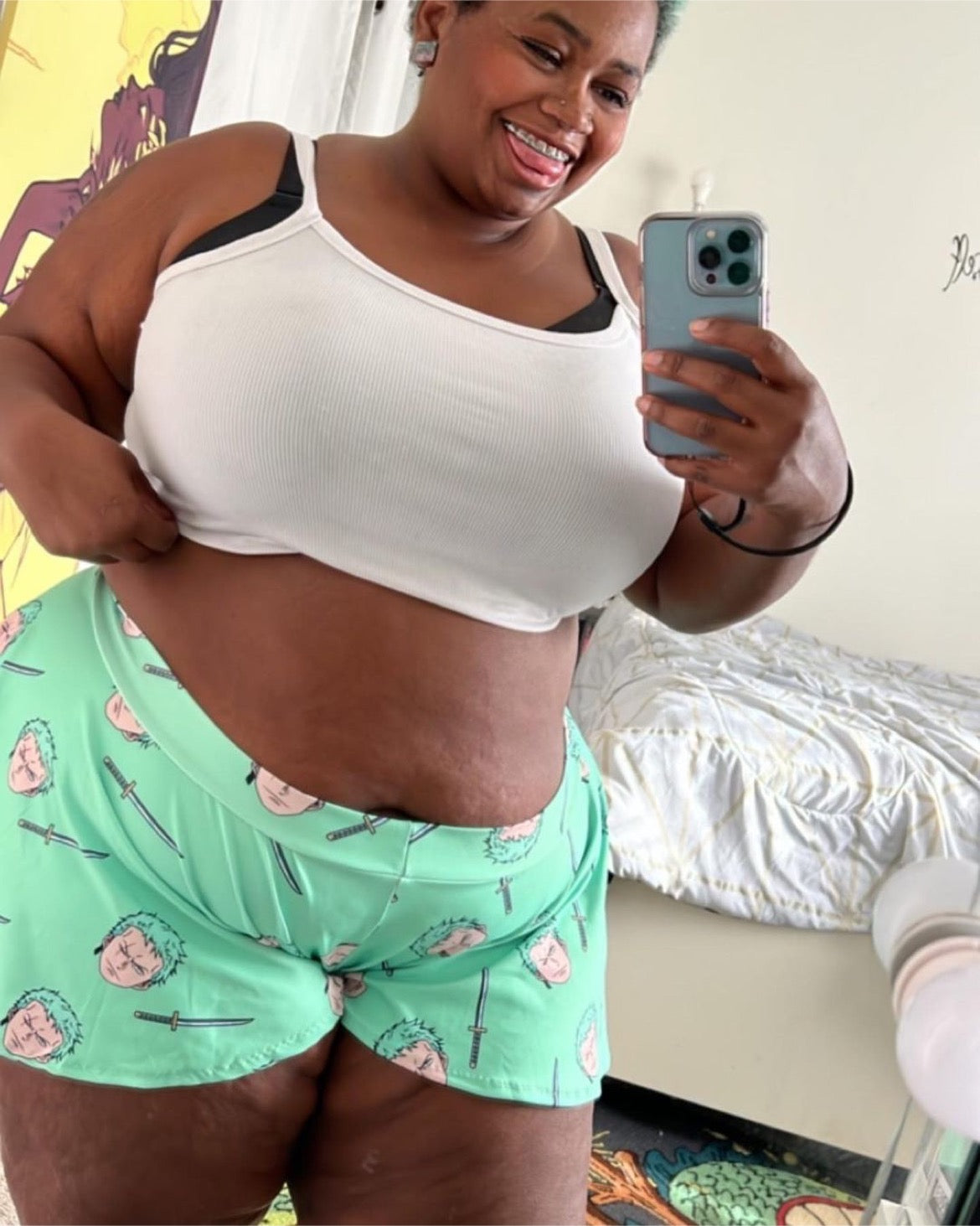 “Pirate Hunter” Zoro inspired shorties