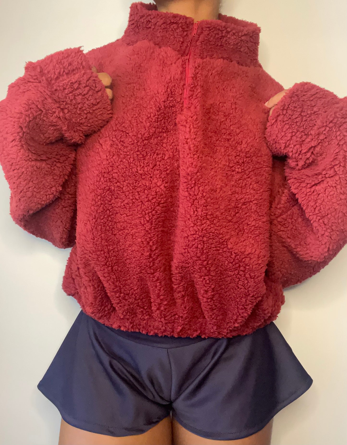 The Teddy Cropped Zipped Sweater (Available in 4 colors)
