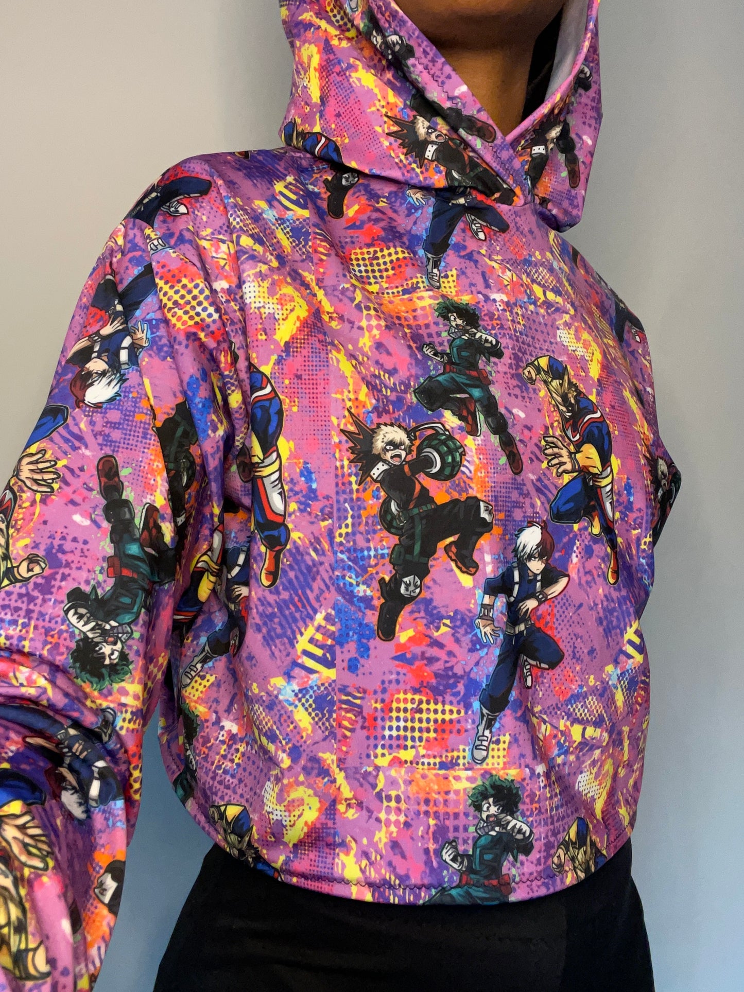 “HEROES” MHA inspired Cropped Hoodie ONLY