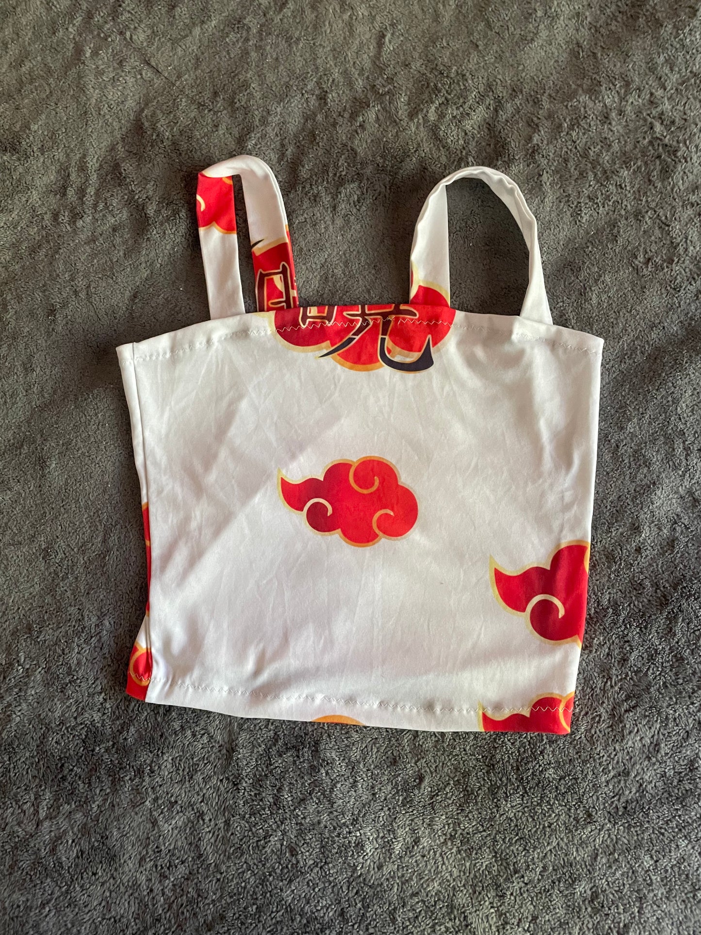 White Akatsuki Crop top
