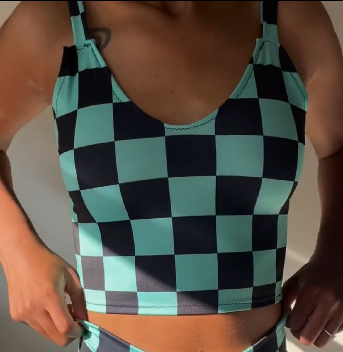 CLEARANCE XS Tanjiro inspired cropped top