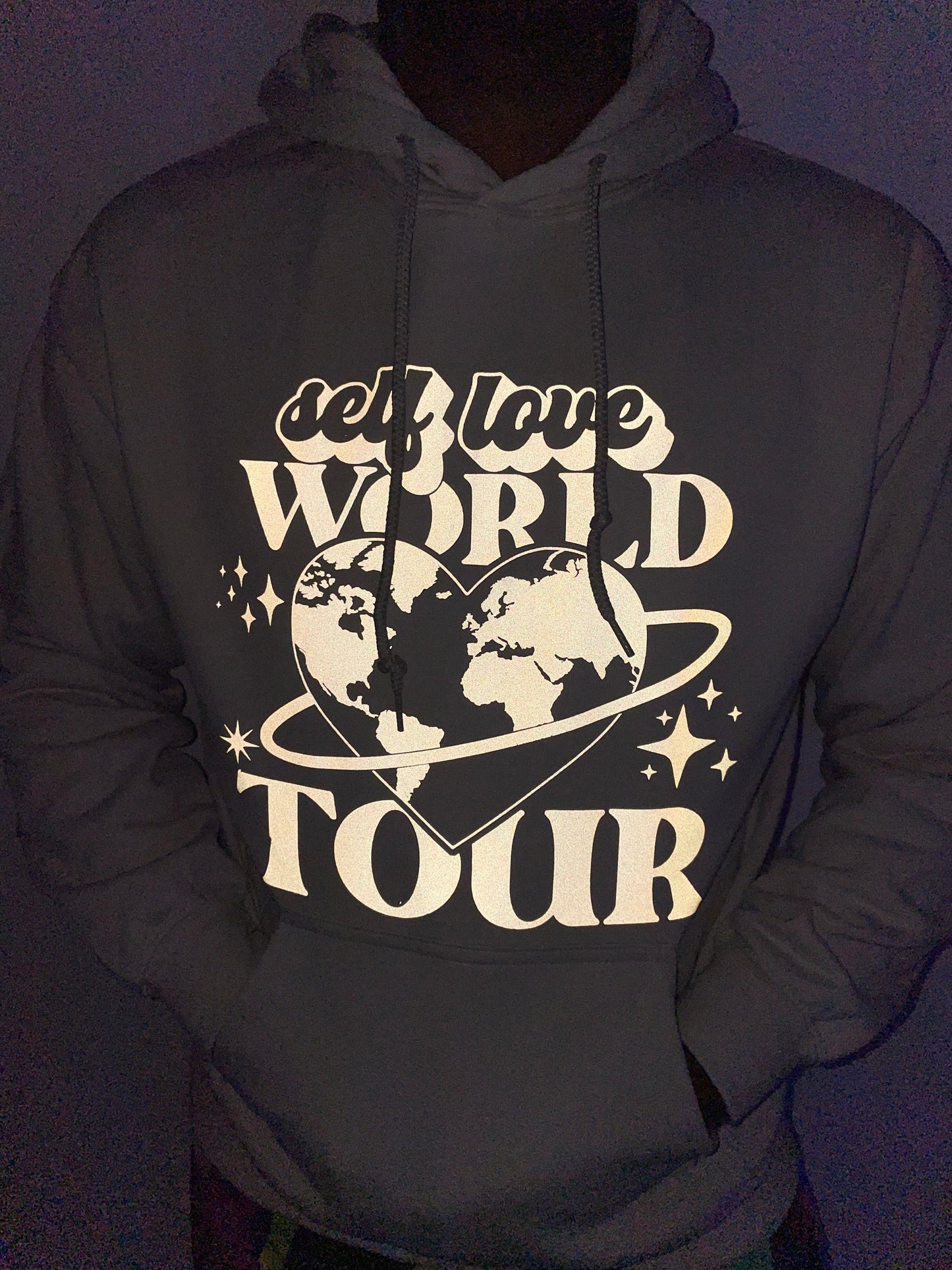 Self Love World Tour reflective Hoodie