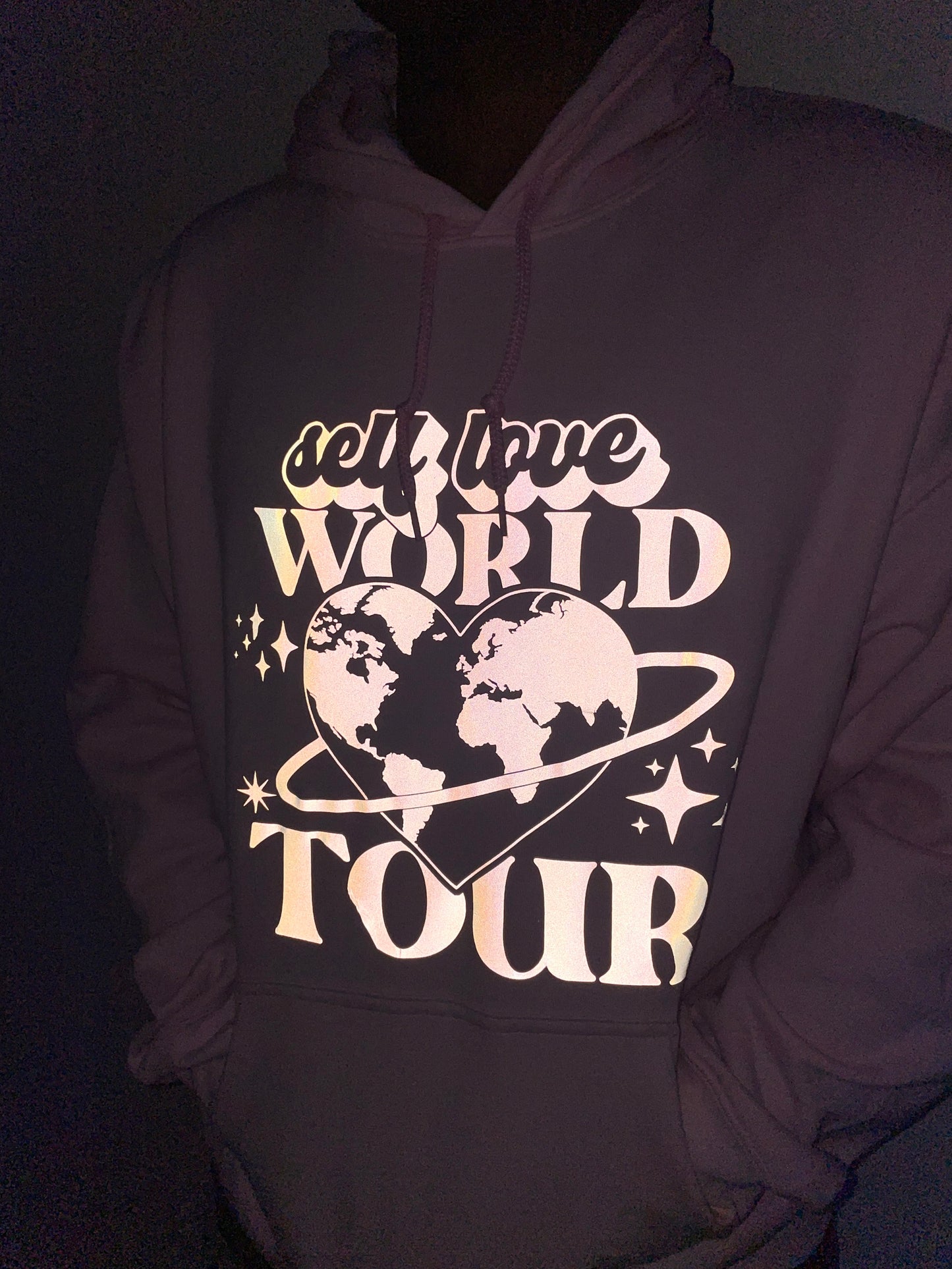 Self Love World Tour reflective Hoodie