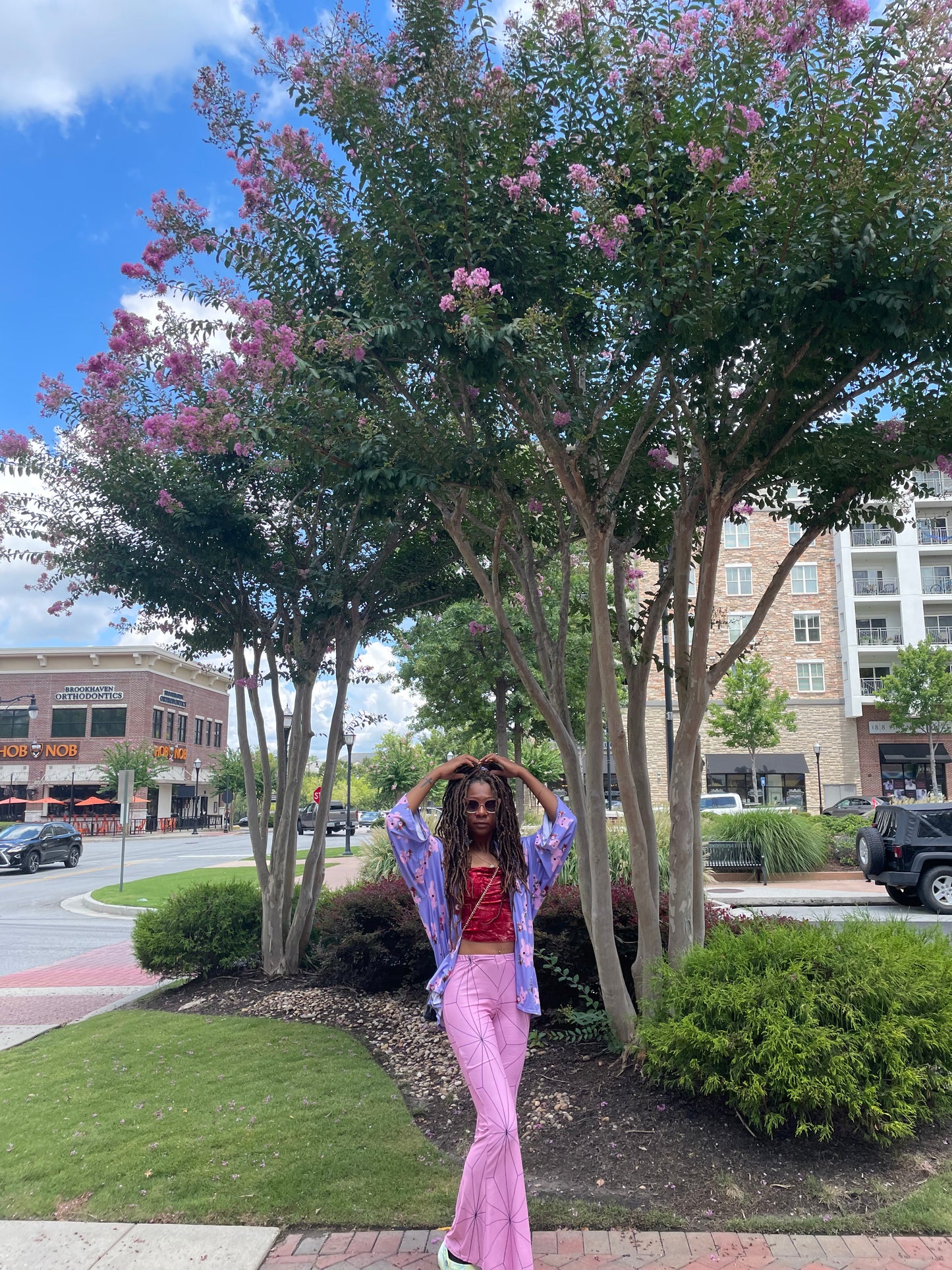 LIMITED “She Slays Pink” Nezuko inspired Flare Pants