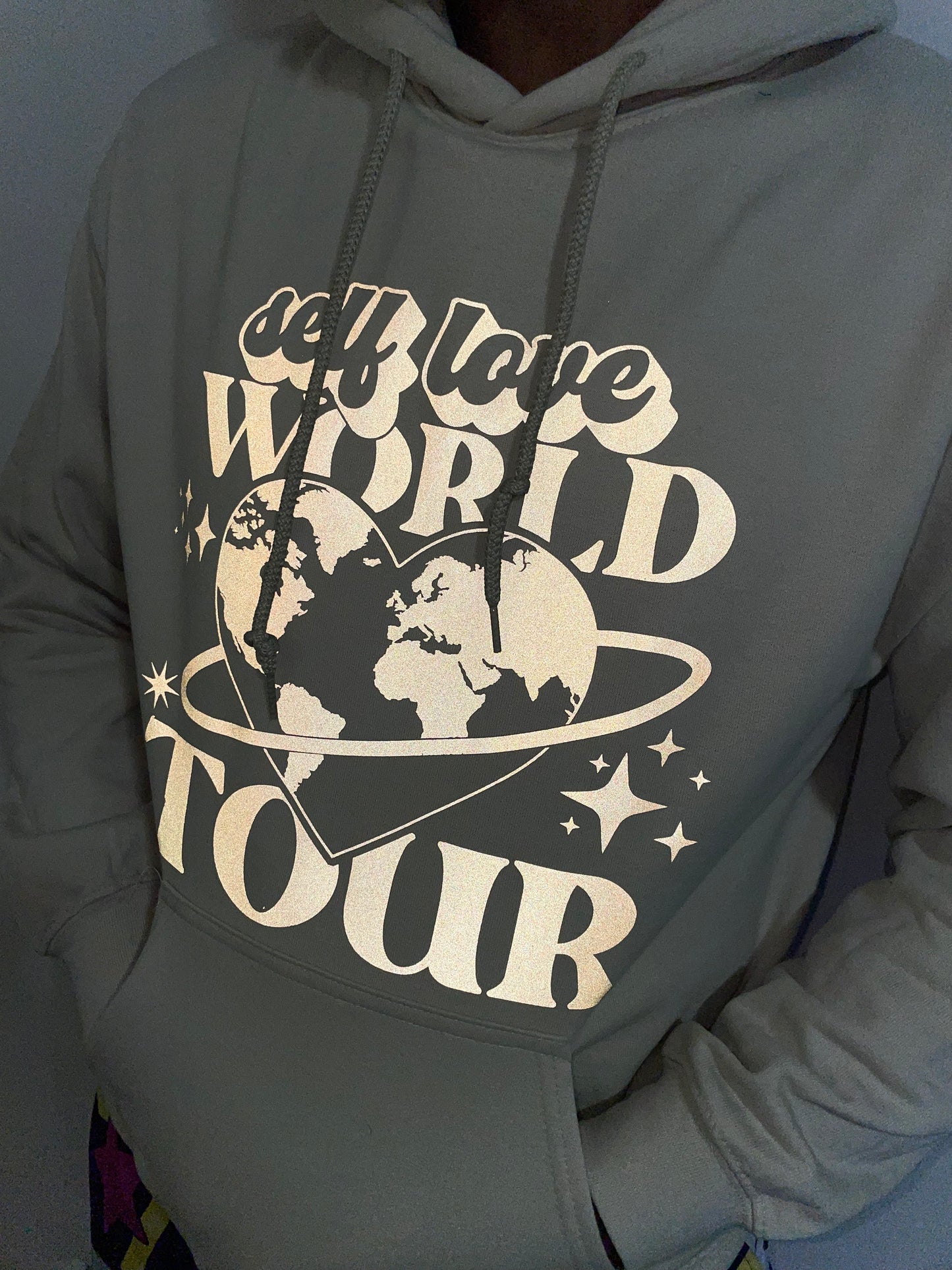 Self Love World Tour reflective Hoodie