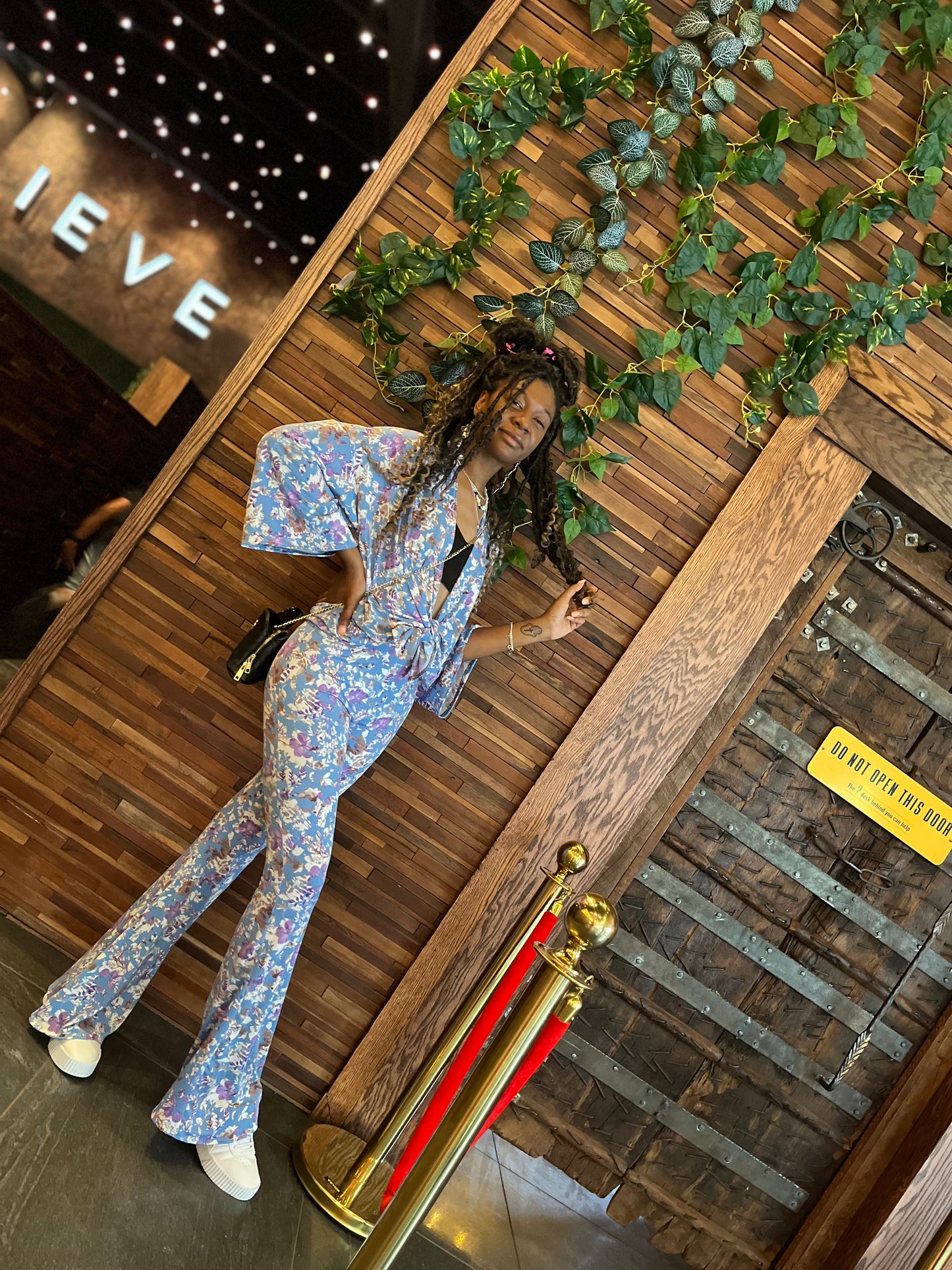 Blue Paradise Flare Pants