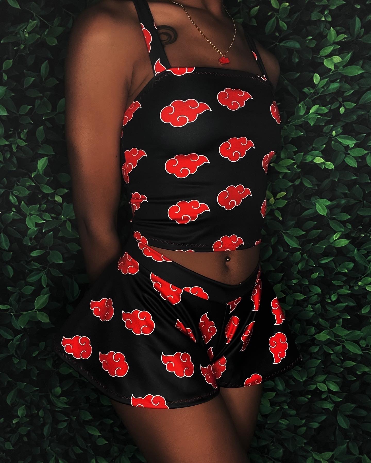 Black Sky Crop Top w/ straps