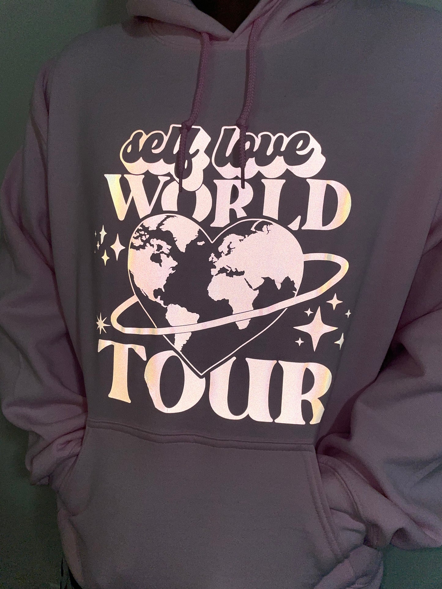 Self Love World Tour reflective Hoodie