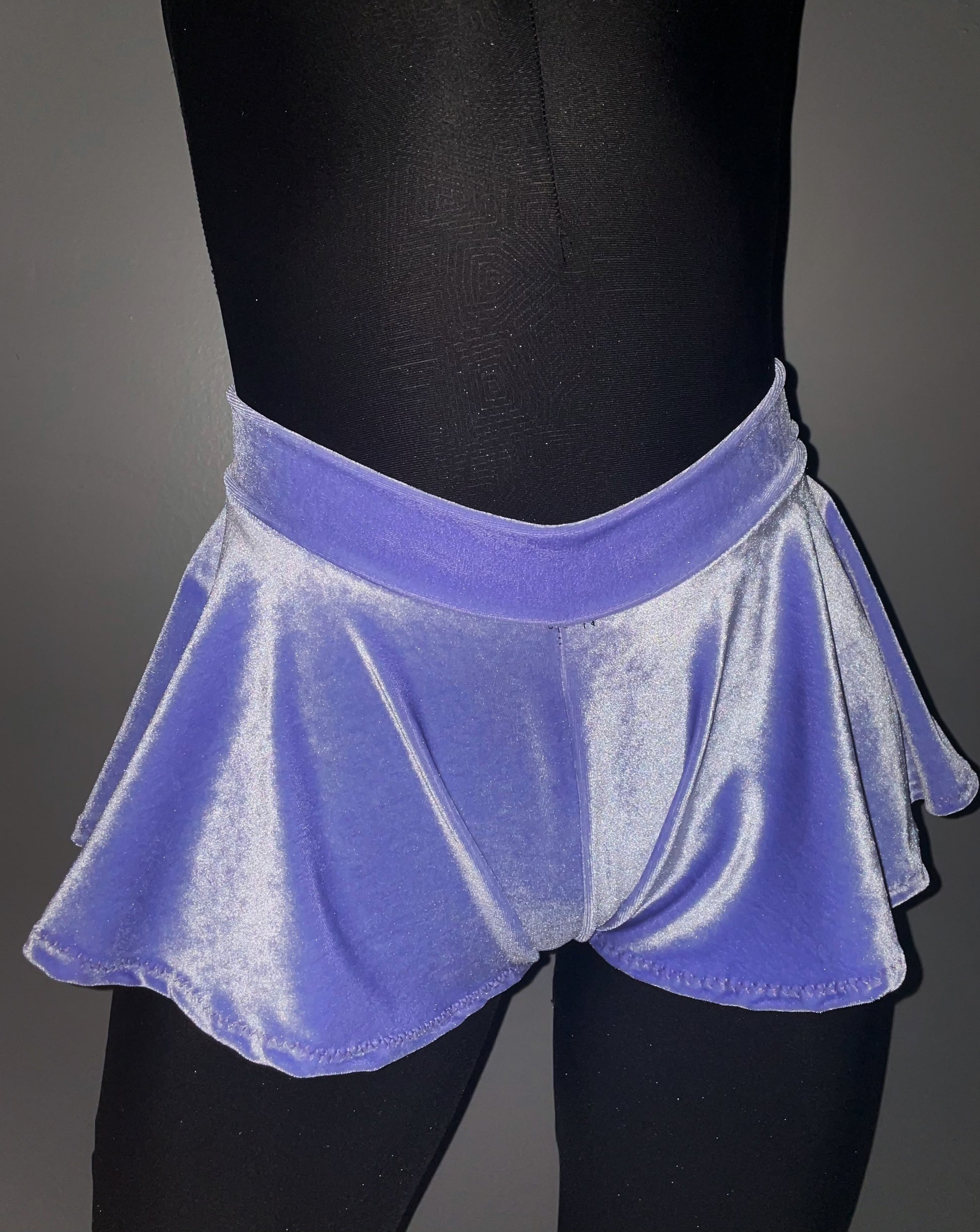 Periwinkle Princess velvet shorties