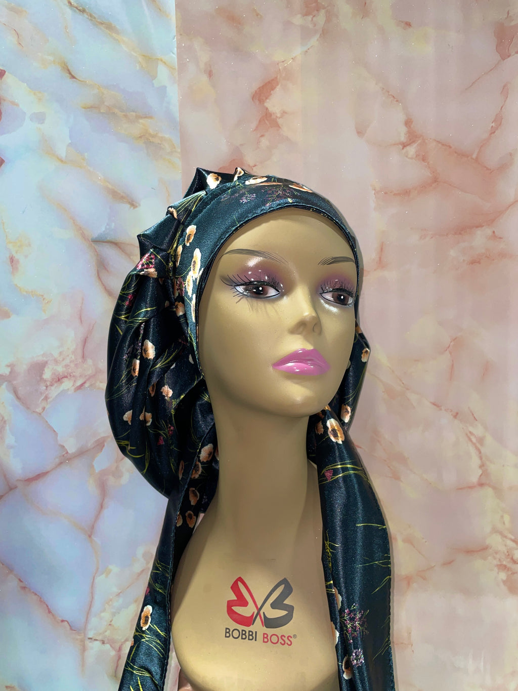 “The Delphine” Satin G’BONNET | JUMBO sized, Reversible, long strings, NO ELASTIC ( NO RESTOCK)