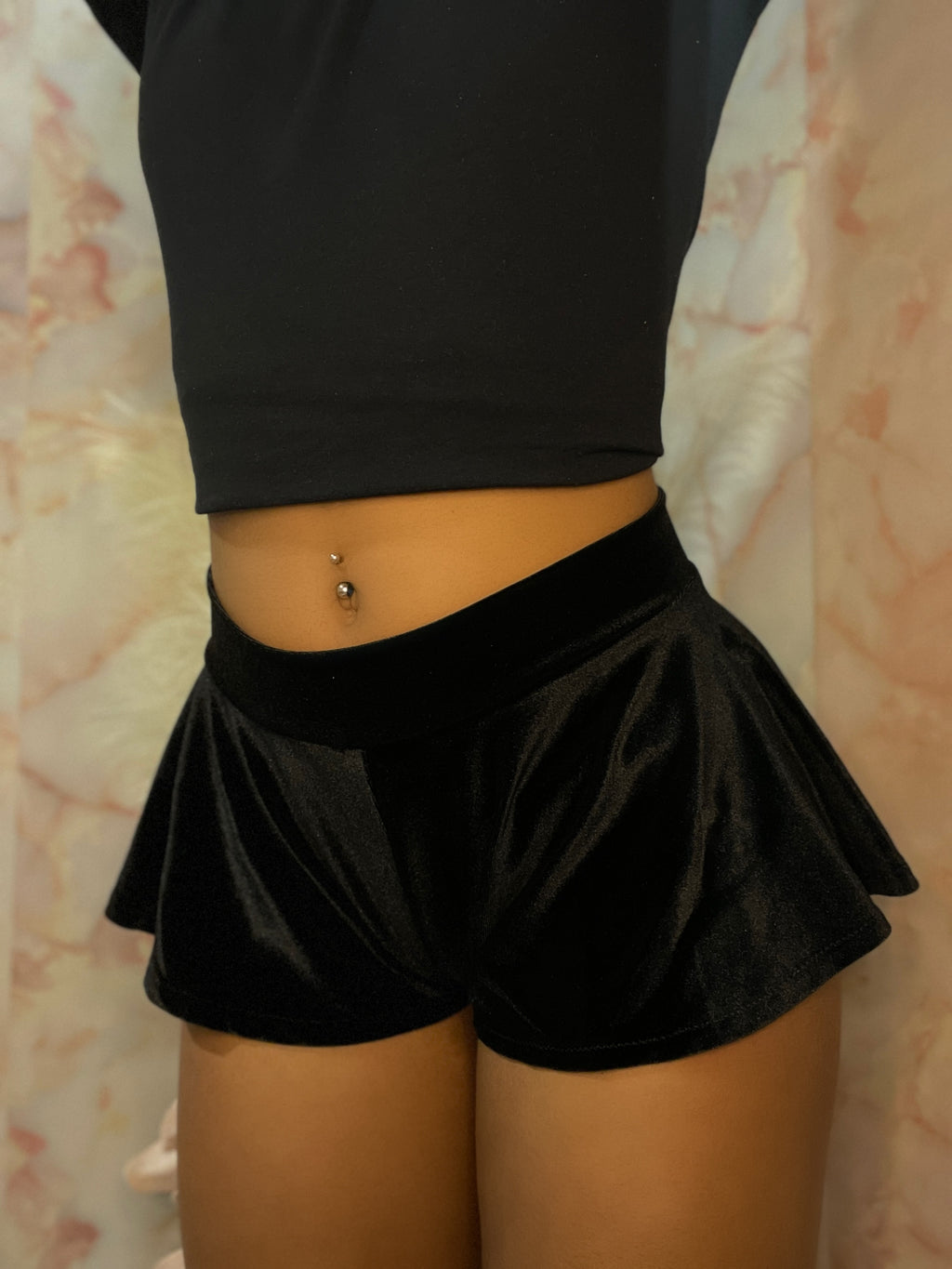 Black Velvet shorties