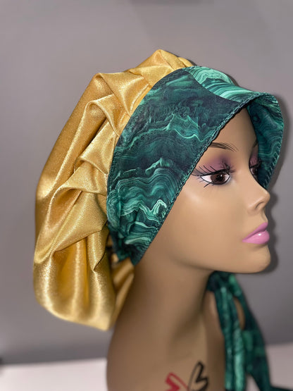 “Create Your Own” G’Bonnet| JUMBO sized, Reversible, long stretchy strings, NO ELASTIC