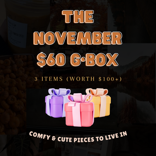 $60 November G-BOX (includes 3 items)