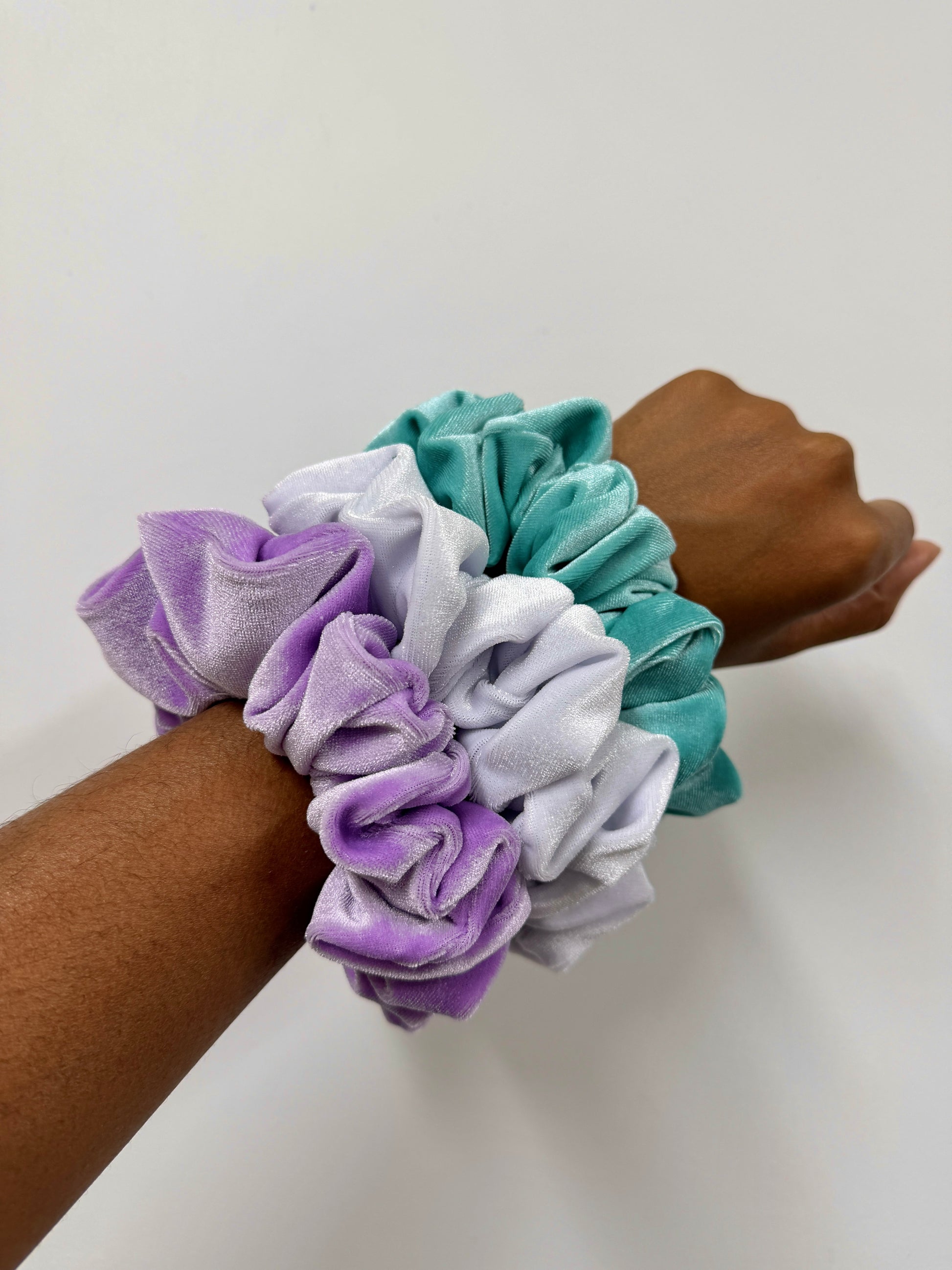 The Soft Girl Scrunchie Stack | 3 Plush Scrunchies Set