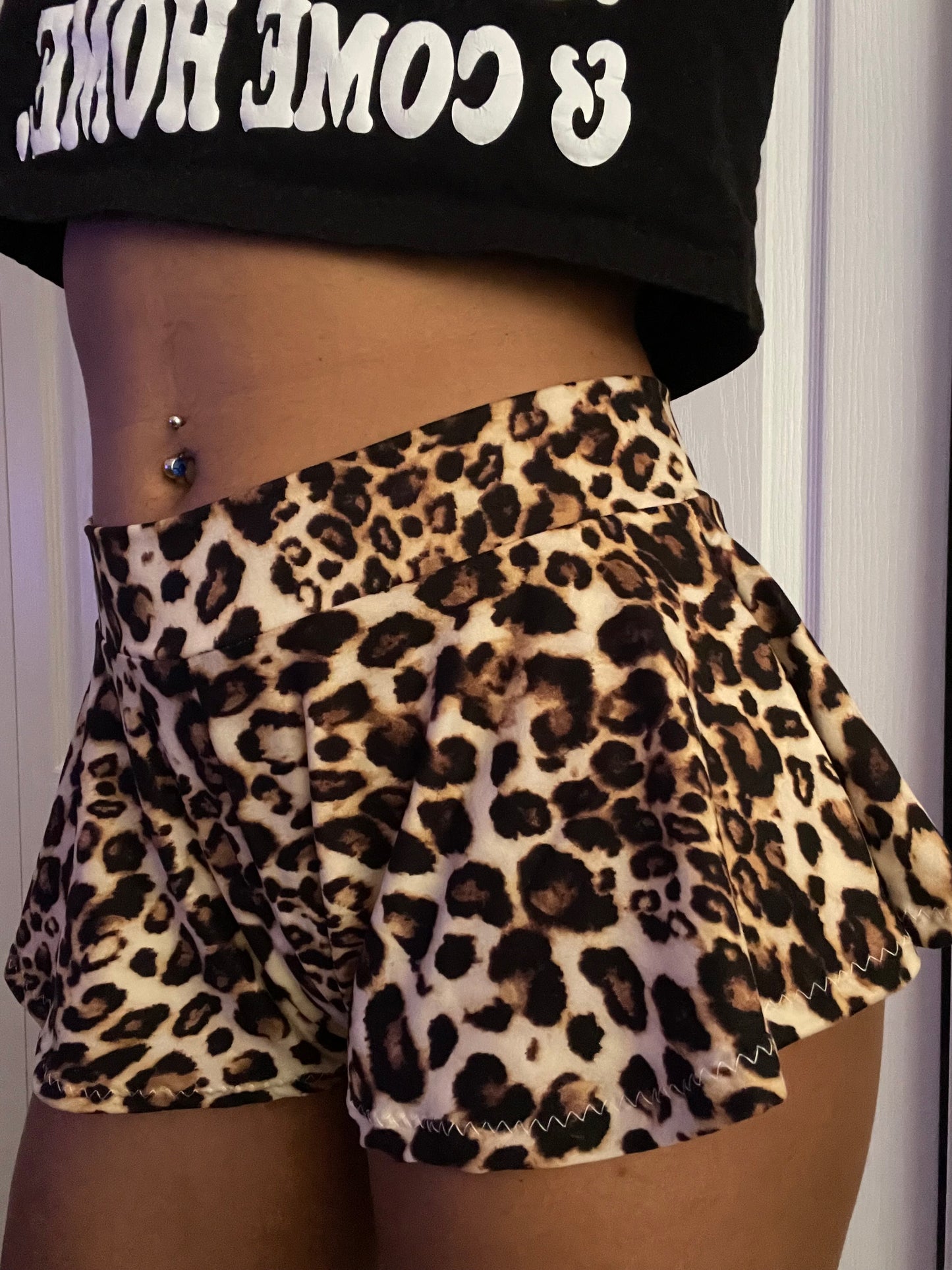 “Jungle” Leopard print shorties