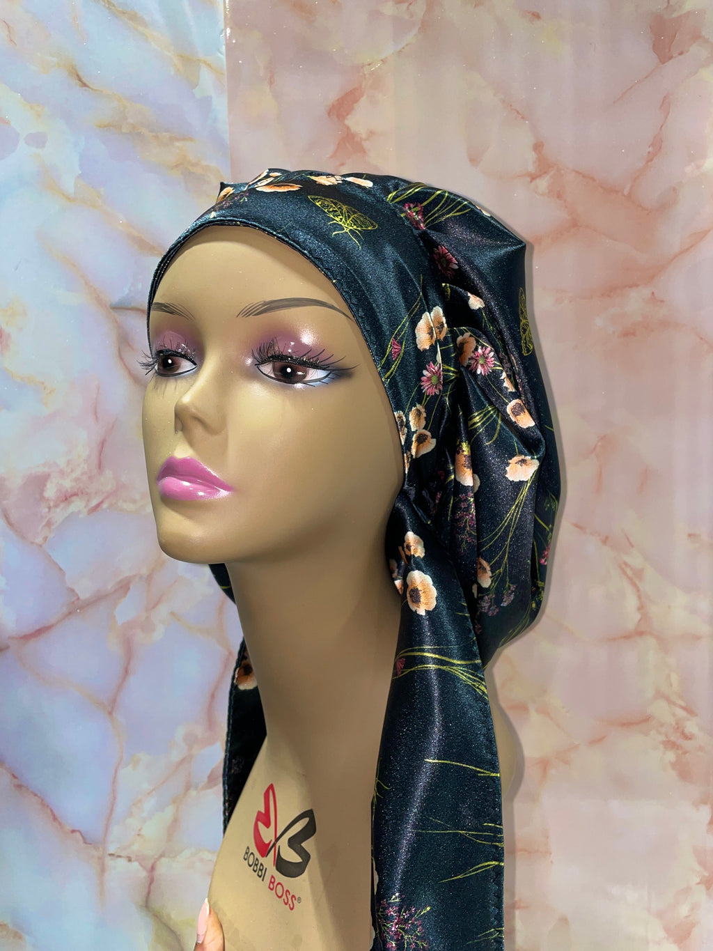 “The Delphine” Satin G’BONNET | JUMBO sized, Reversible, long strings, NO ELASTIC ( NO RESTOCK)
