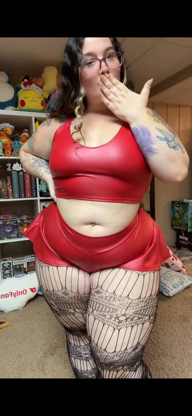 The Red “Miss Kitty” Leather Set