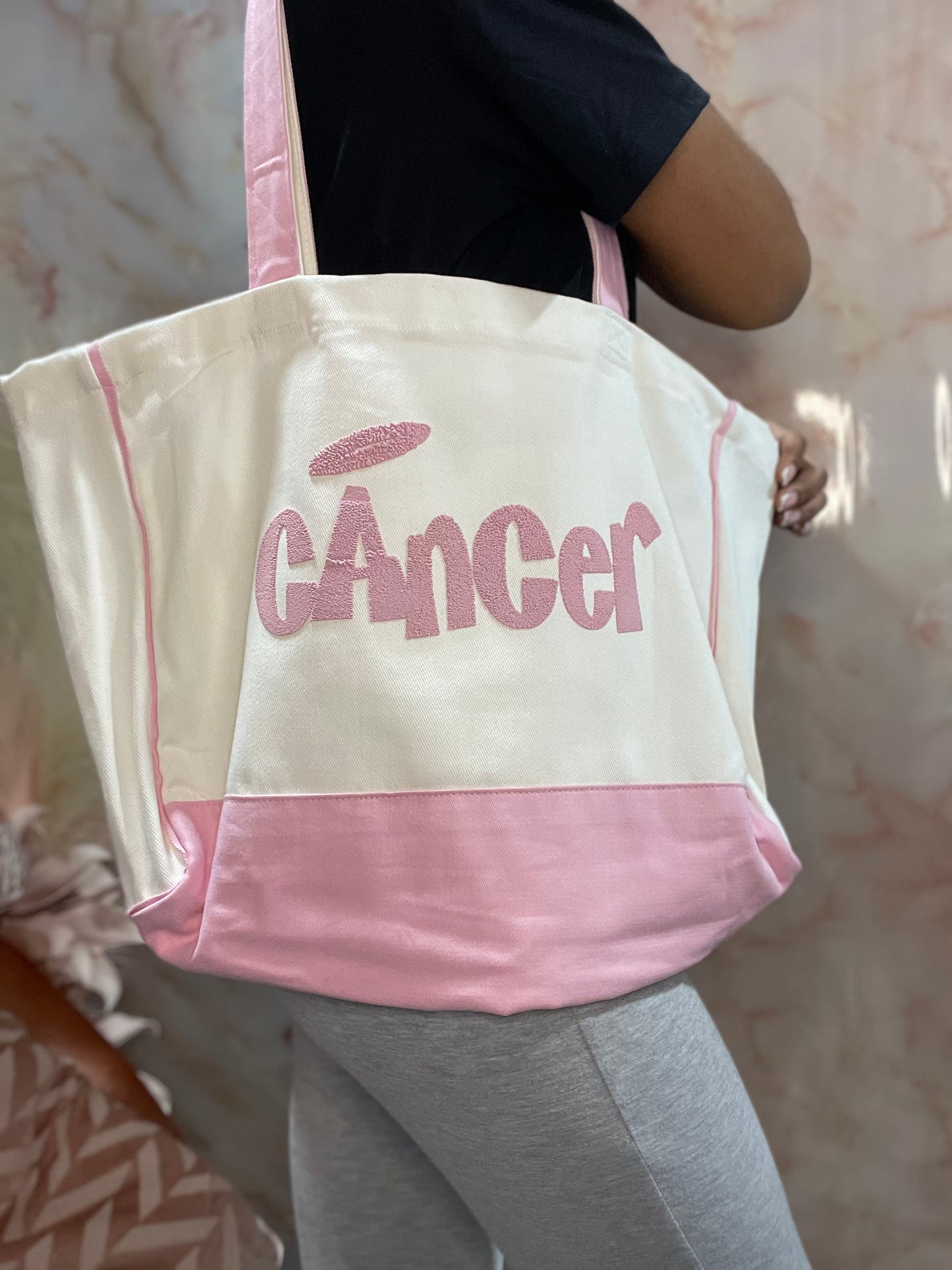 “Choose your Zodiac” Pink & White TOTE BAG