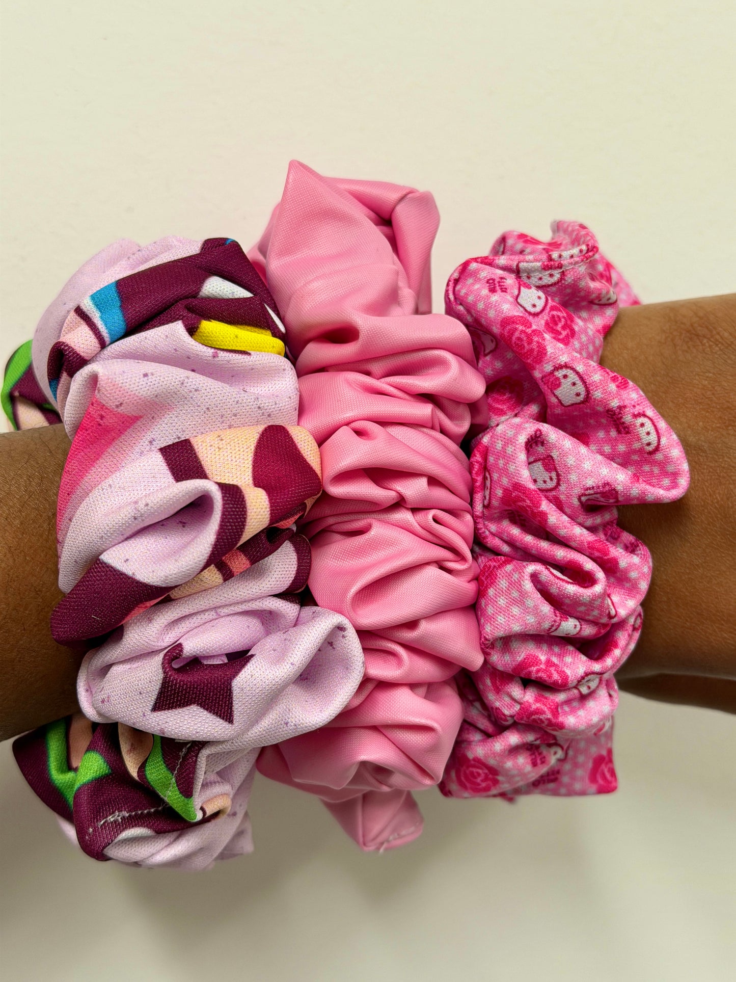 The Girlie Fandom Scrunchie Stack | 3 Anime Hair Scrunchies Set