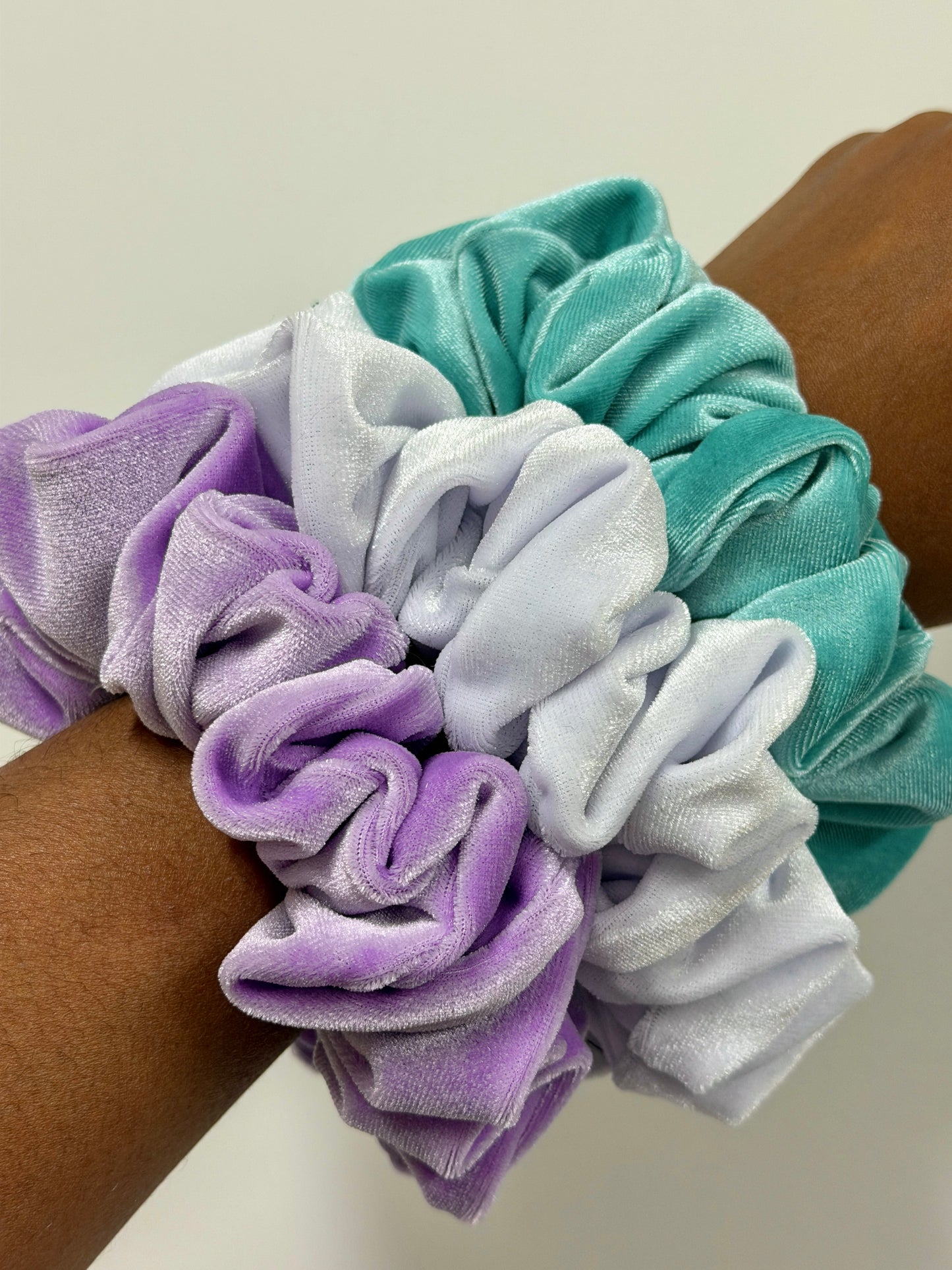 The Soft Girl Scrunchie Stack | 3 Plush Scrunchies Set