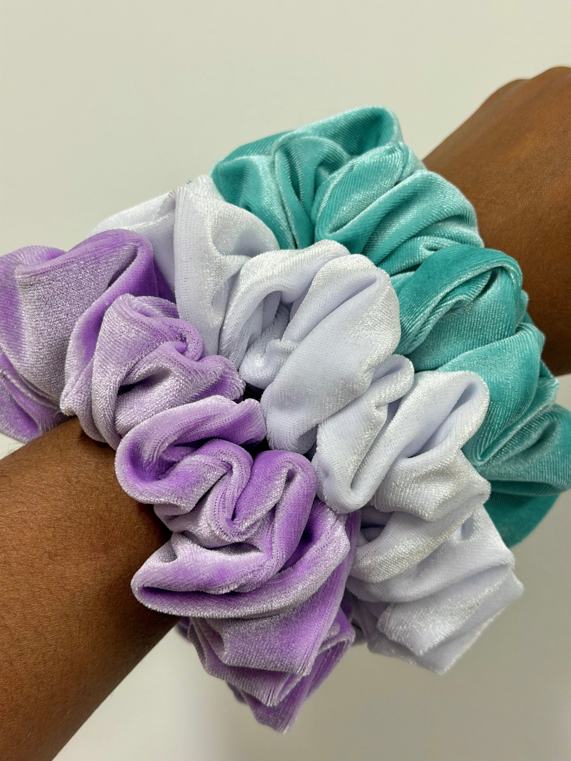 The Soft Girl Scrunchie Stack | 3 Plush Scrunchies Set