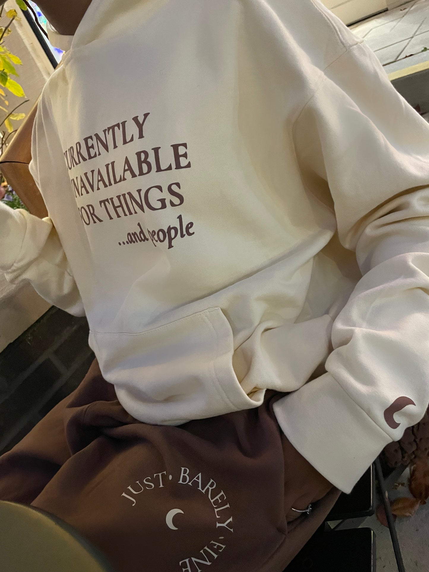 COZY "JUST BARELY FINE."  BOYFRIEND SWEATPANTS