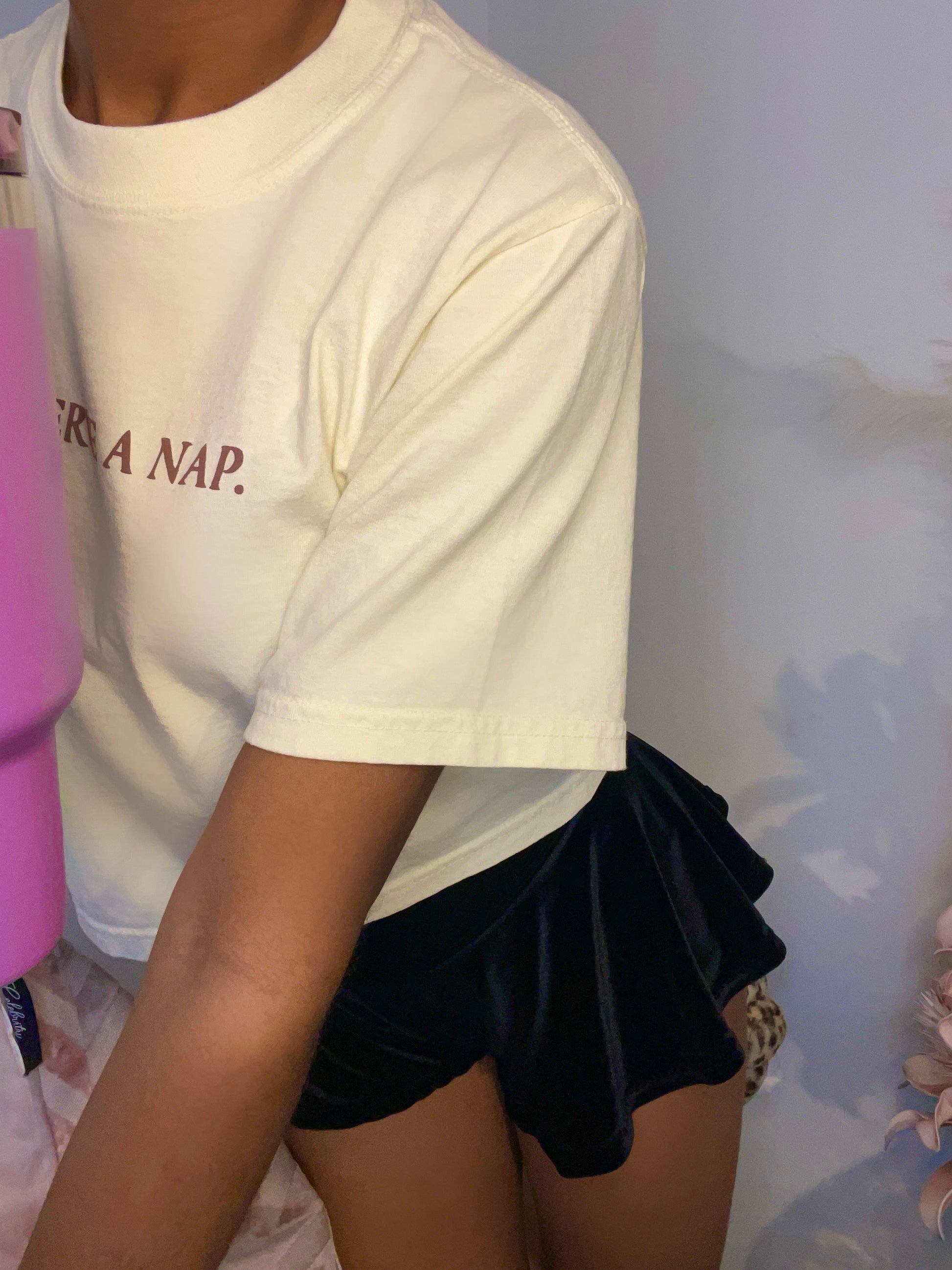 “I DESERVE A NAP.” CROP TOP