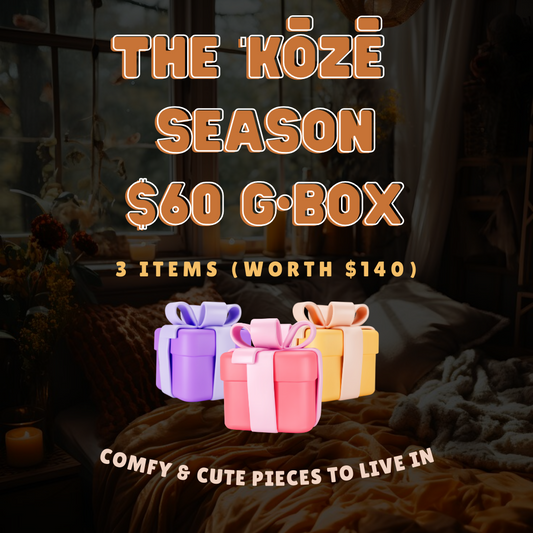 $60 FALL inspired “ˈKōzē” G-BOX (includes 3 items)