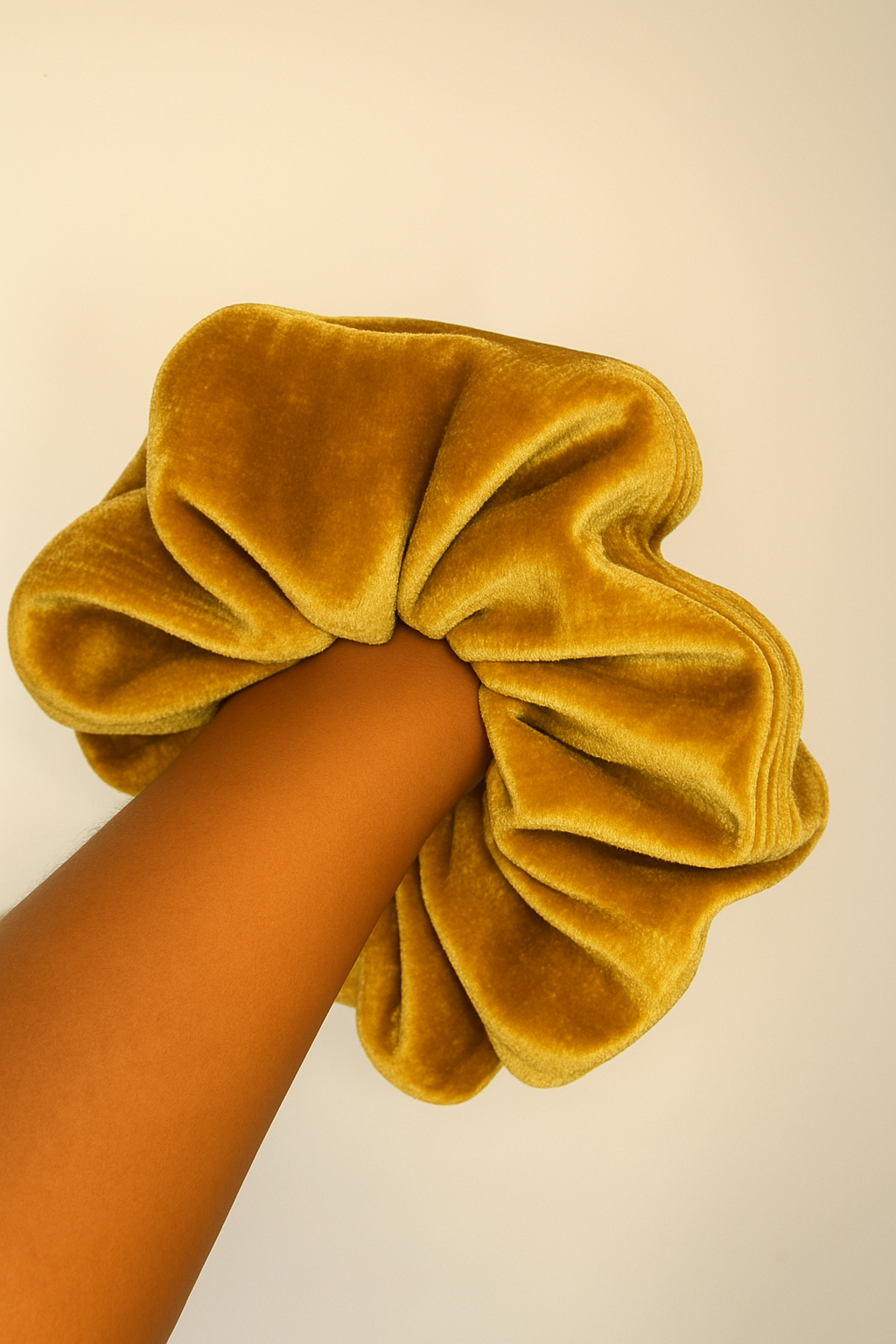 Gold Velvet Scrunchie