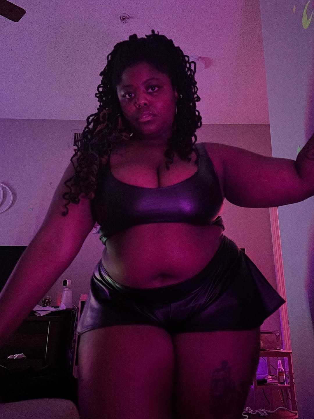 The “Miss Kitty” Cat Woman Inspired Black Leather Set