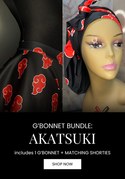 Akatsuki inspired G’BONNET+Shorties Bundle