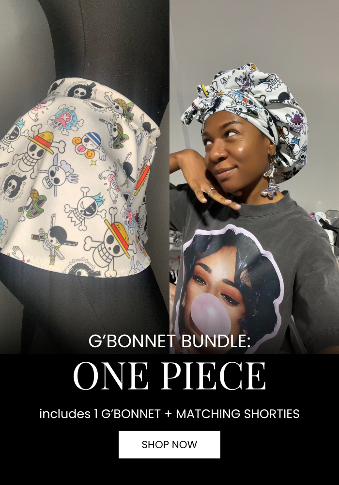 White One Piece inspired G’BONNET+Shorties Bundle