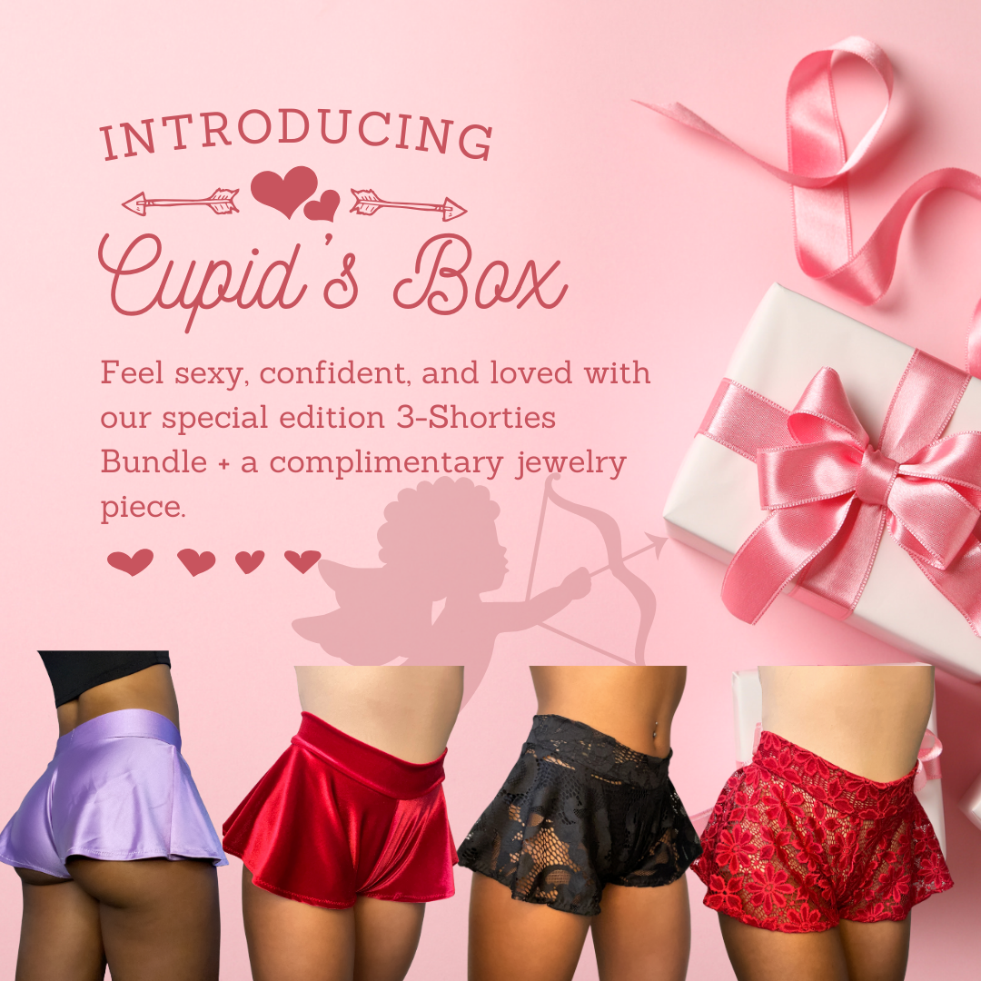 CUPID'S BOX | VDAY INSPIRED MYSTERY BOX | INCLUDES 3 SHORTIES + JEWELRY