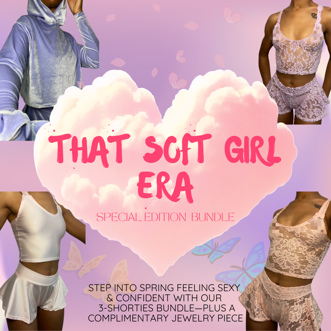 SOFT GIRLS ERA BUNDLE| SPRING INSPIRED MYSTERY BOX | INCLUDES 3 SHORTIES + JEWELRY