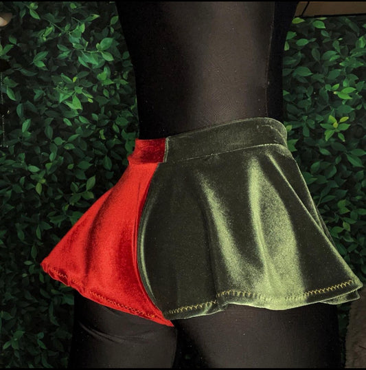 “Ruby+Emerald” DUO  Velvet shorties