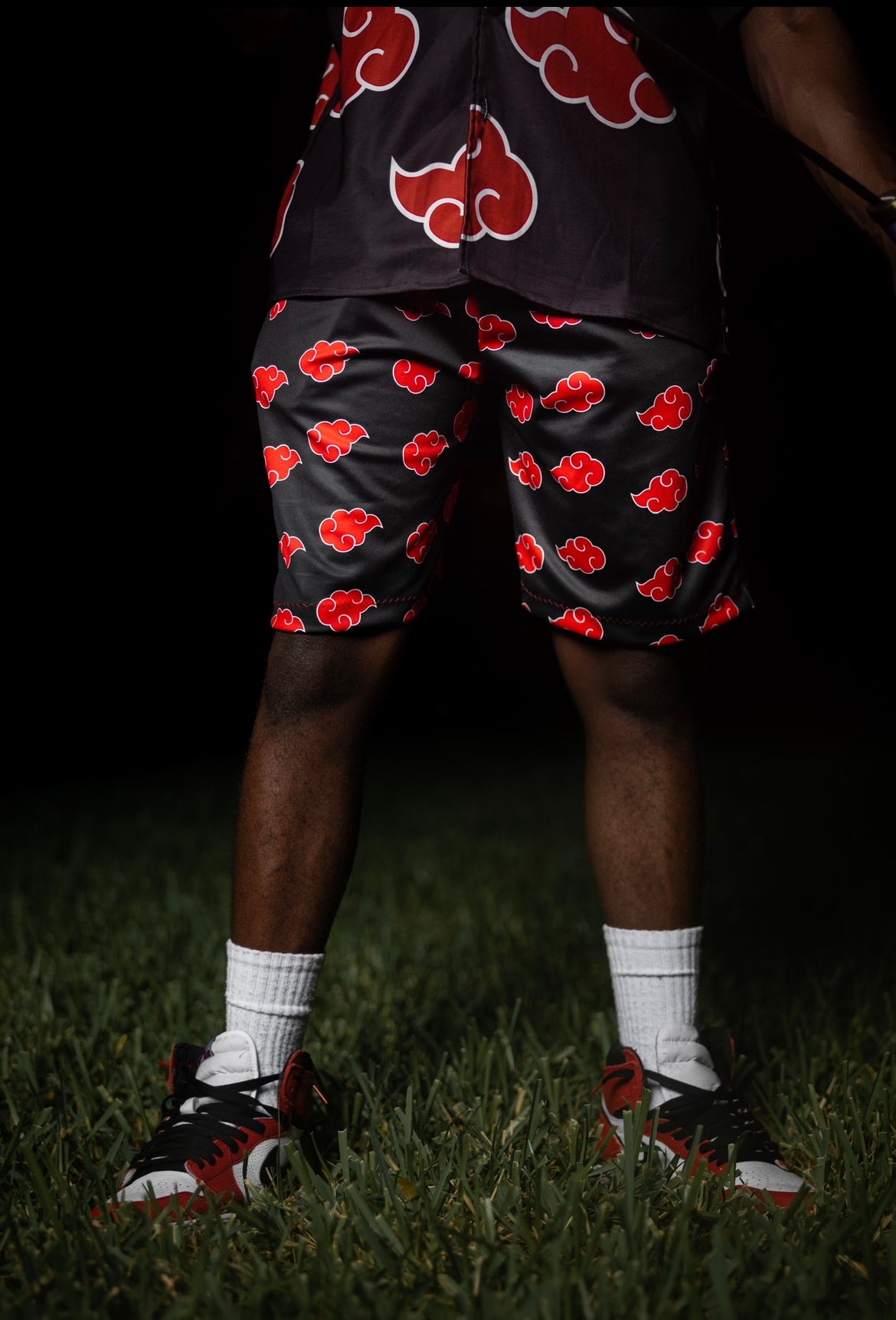 Akatsuki inspired Unisex lounge shorts