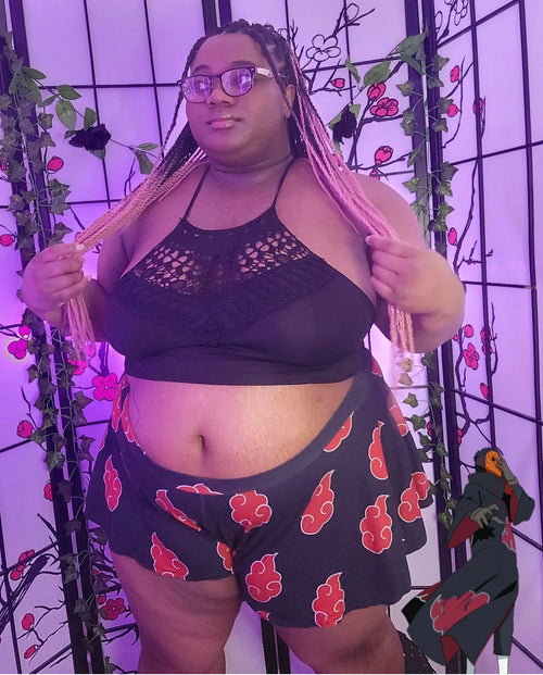 (READY TO SHIP) Akatsuki inspired shorties