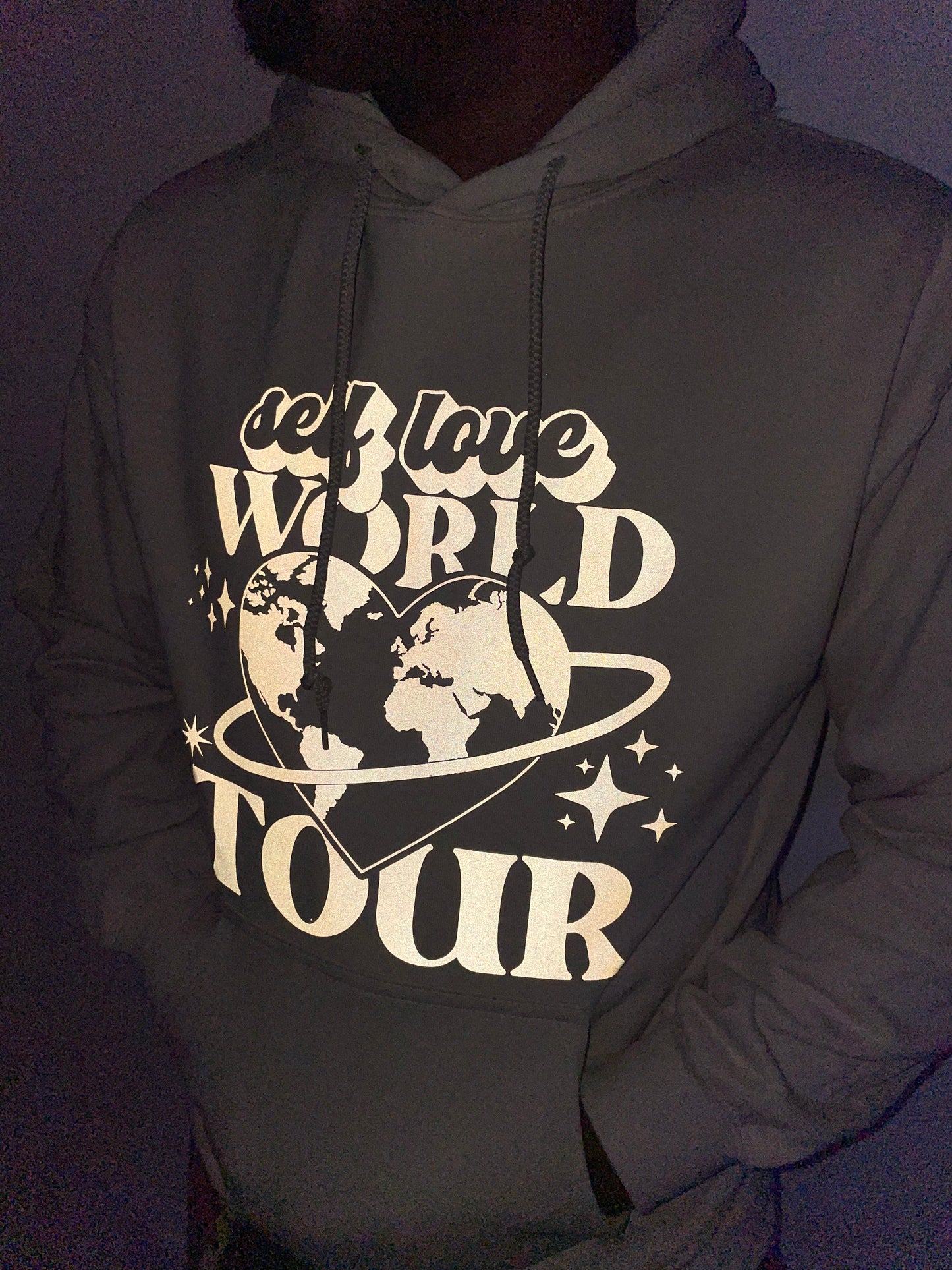 Self Love World Tour reflective Hoodie