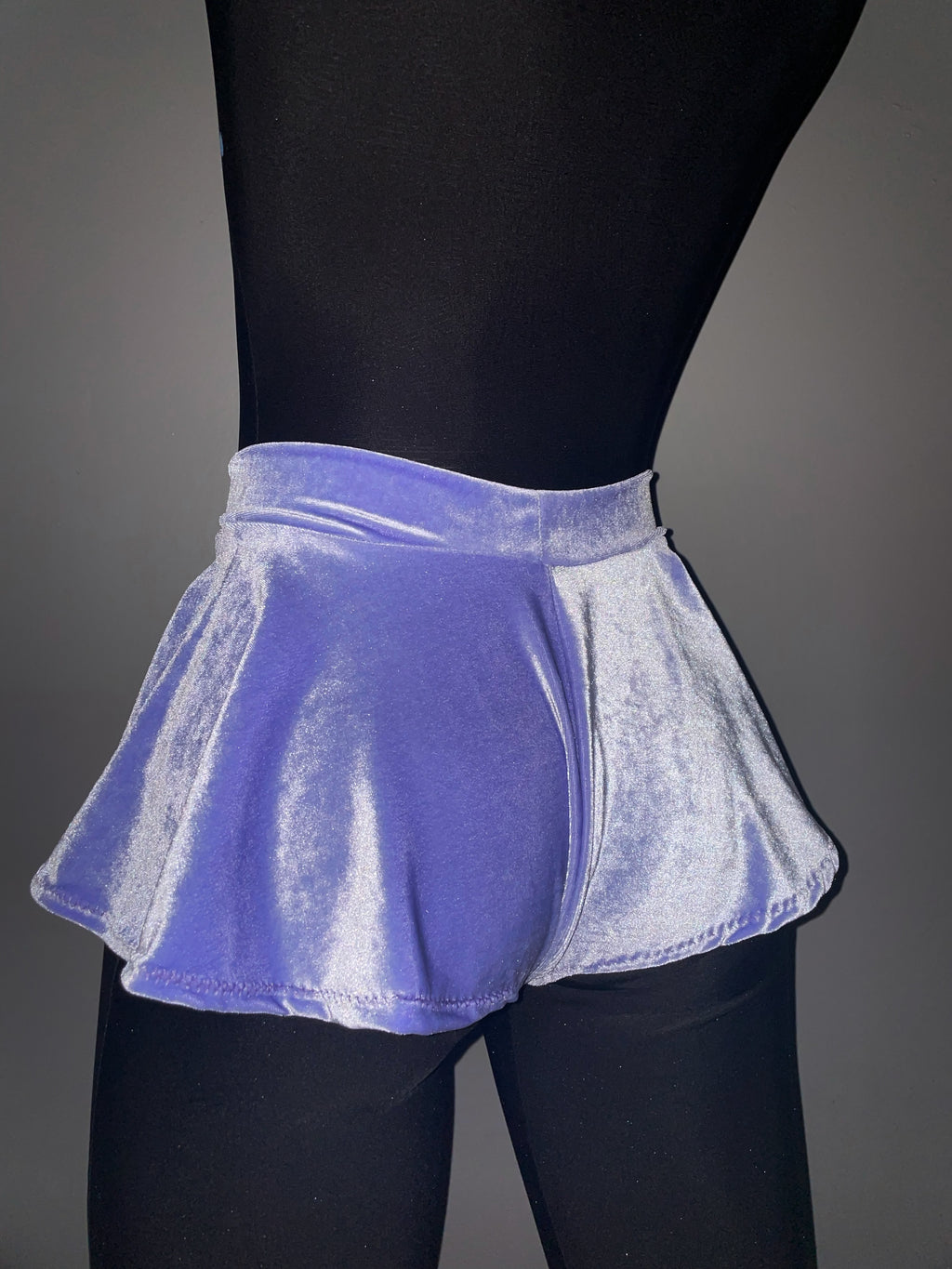 Periwinkle Princess velvet shorties