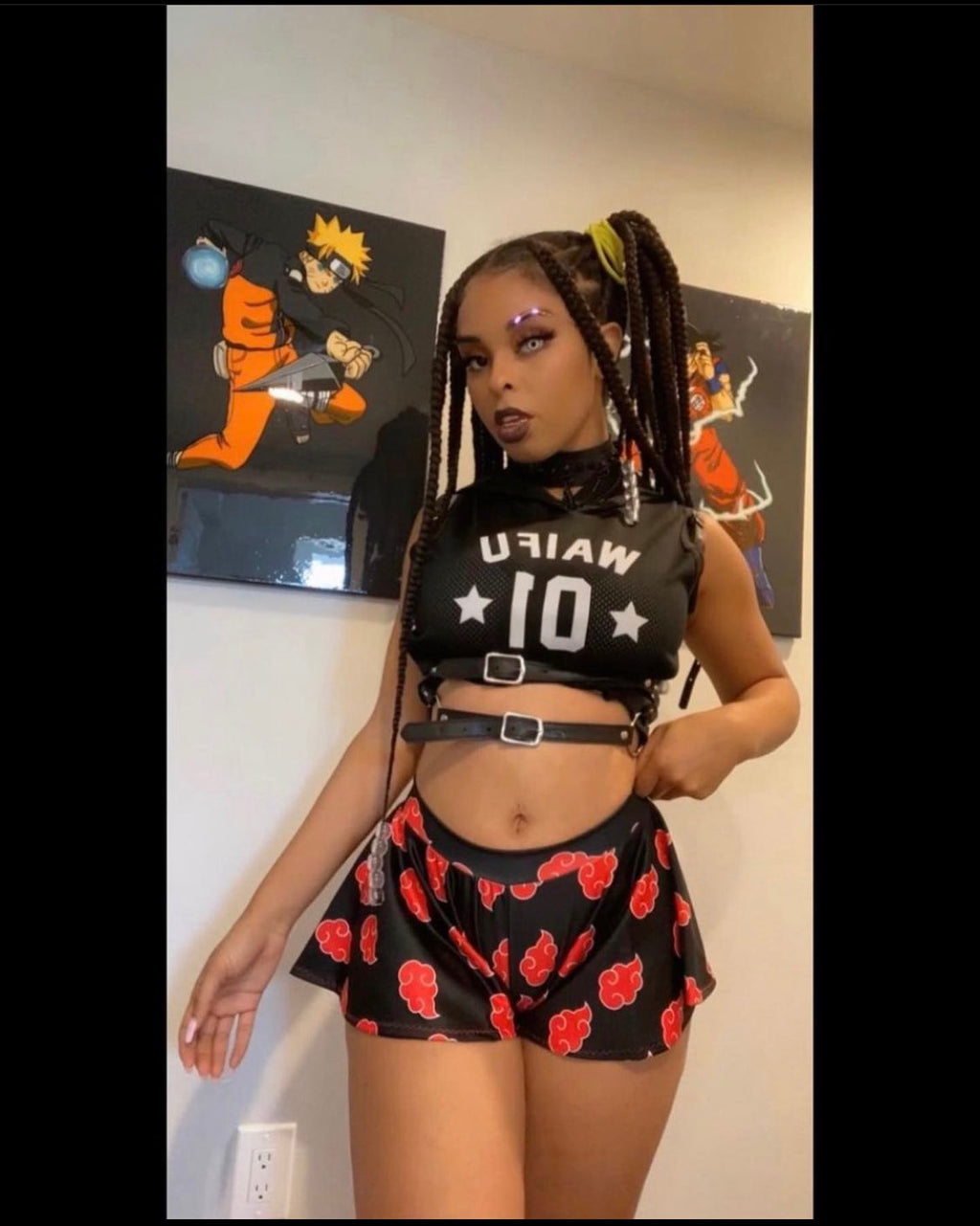 (READY TO SHIP) Akatsuki inspired shorties