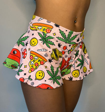 READY TO SHIP | “Higher Self” 4/20 inspired shorties